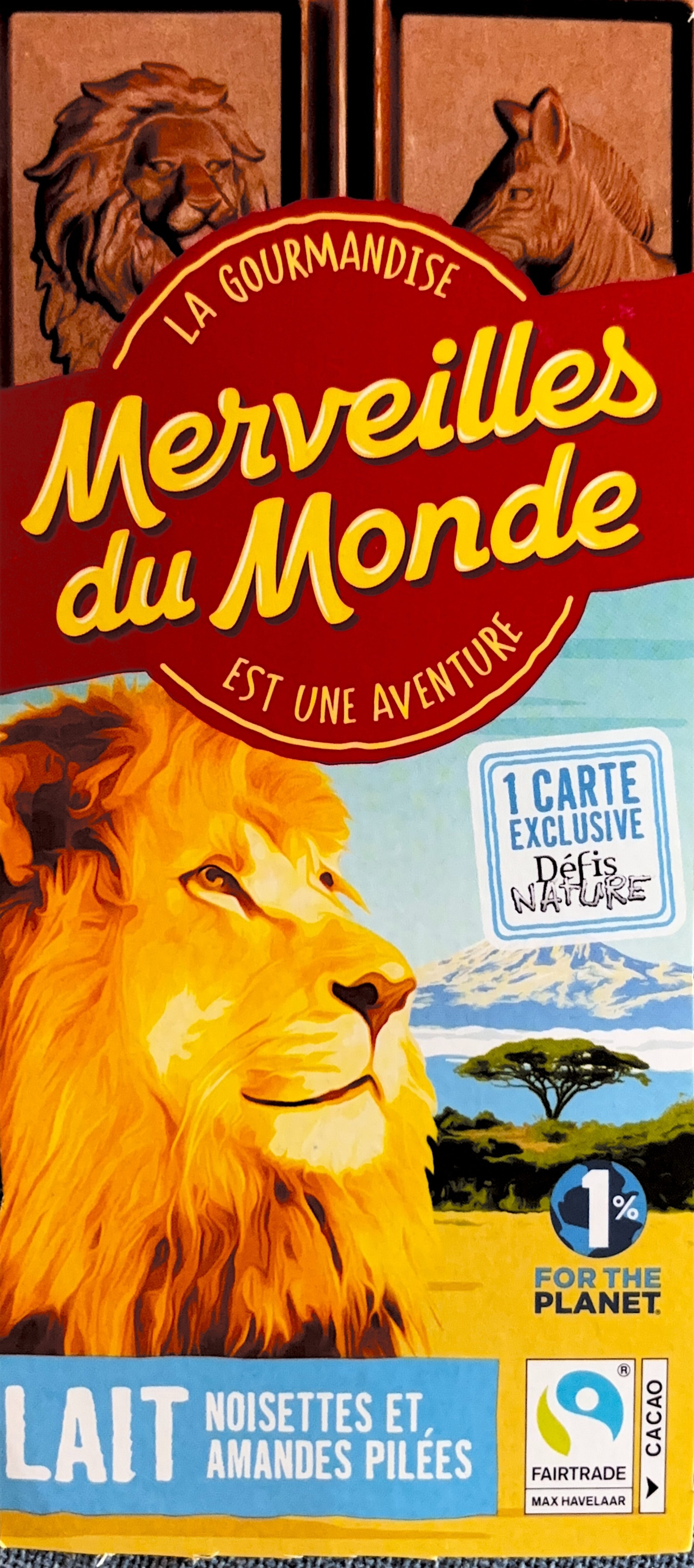 Dos de la carte