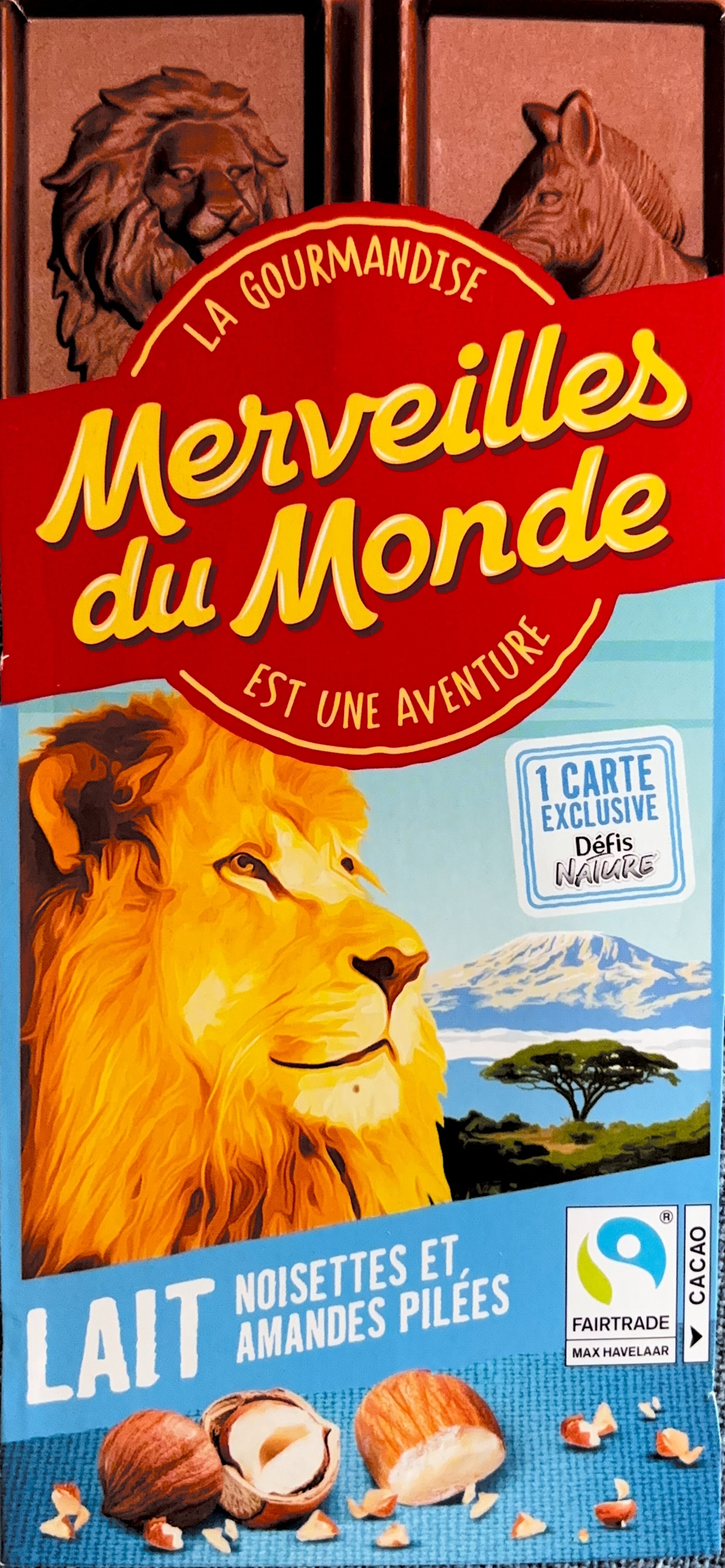 Dos de la carte