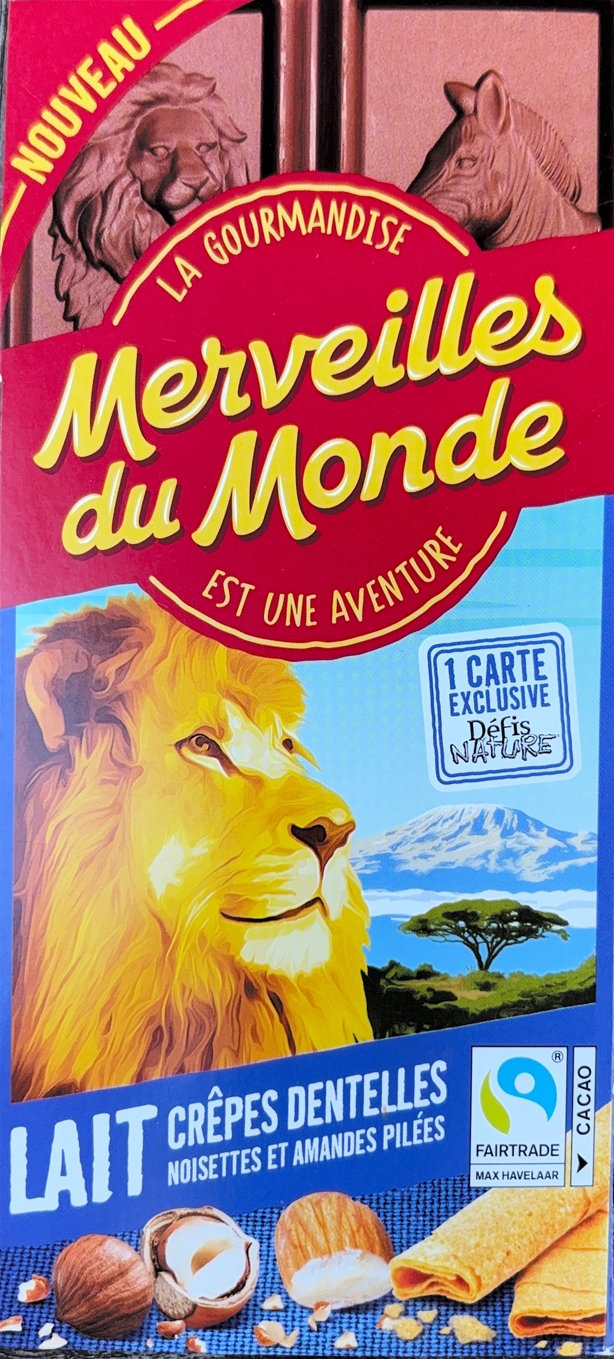Dos de la carte
