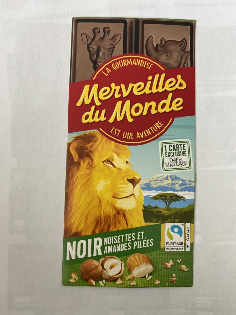 Dos de la carte