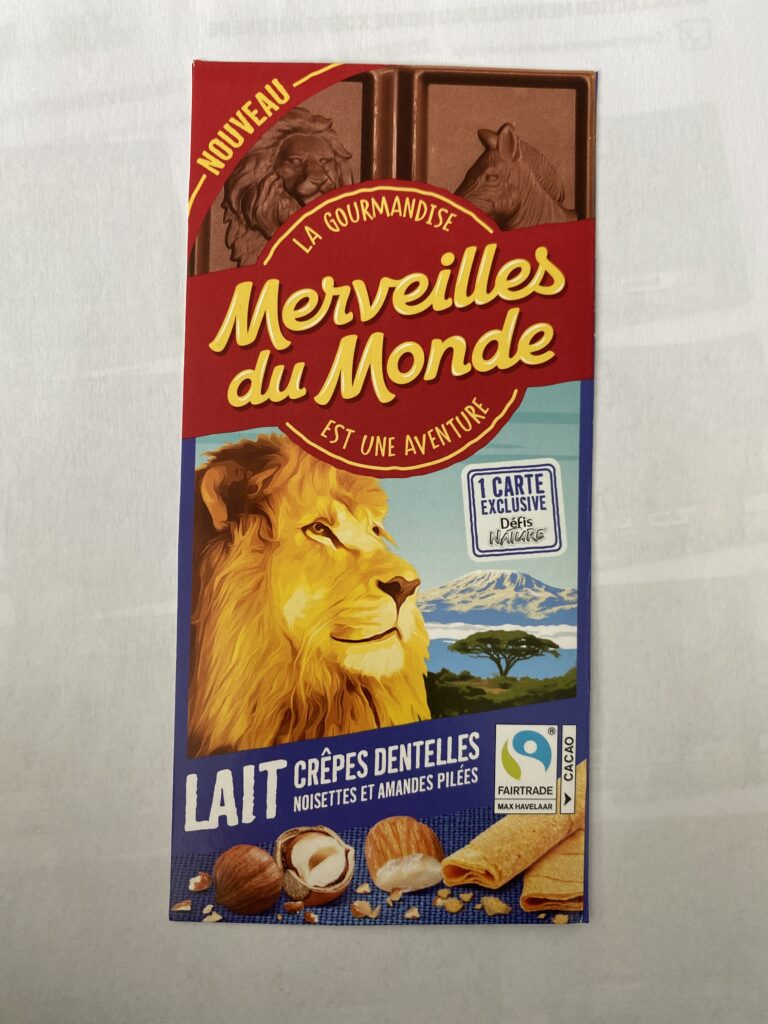 Dos de la carte