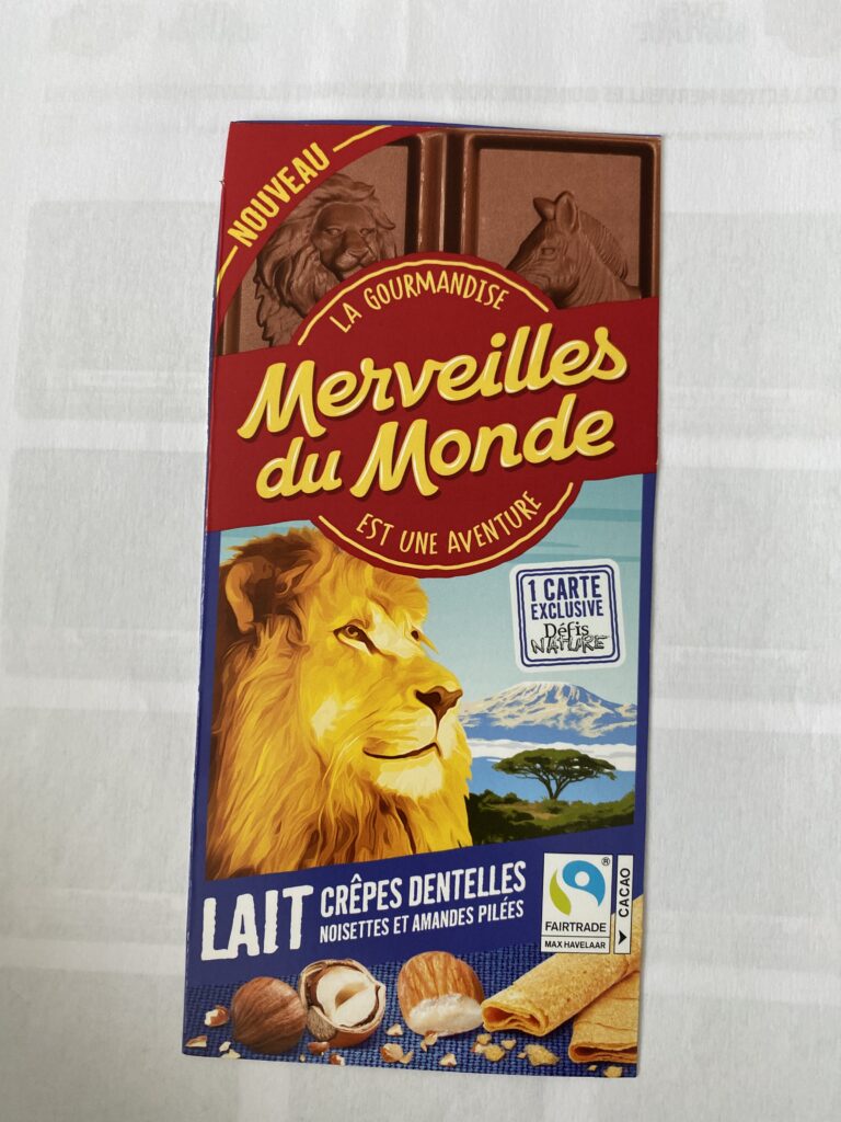 Dos de la carte