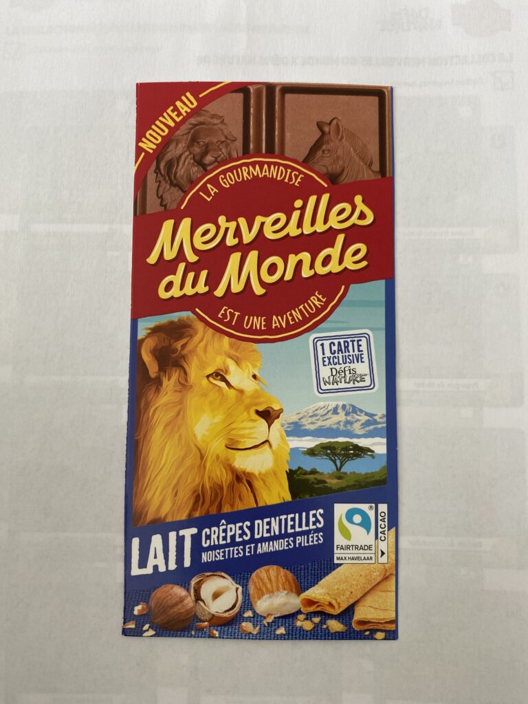 Dos de la carte
