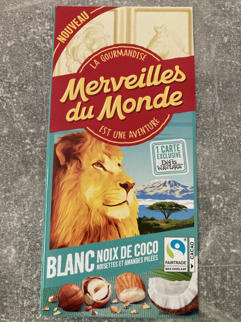 Dos de la carte