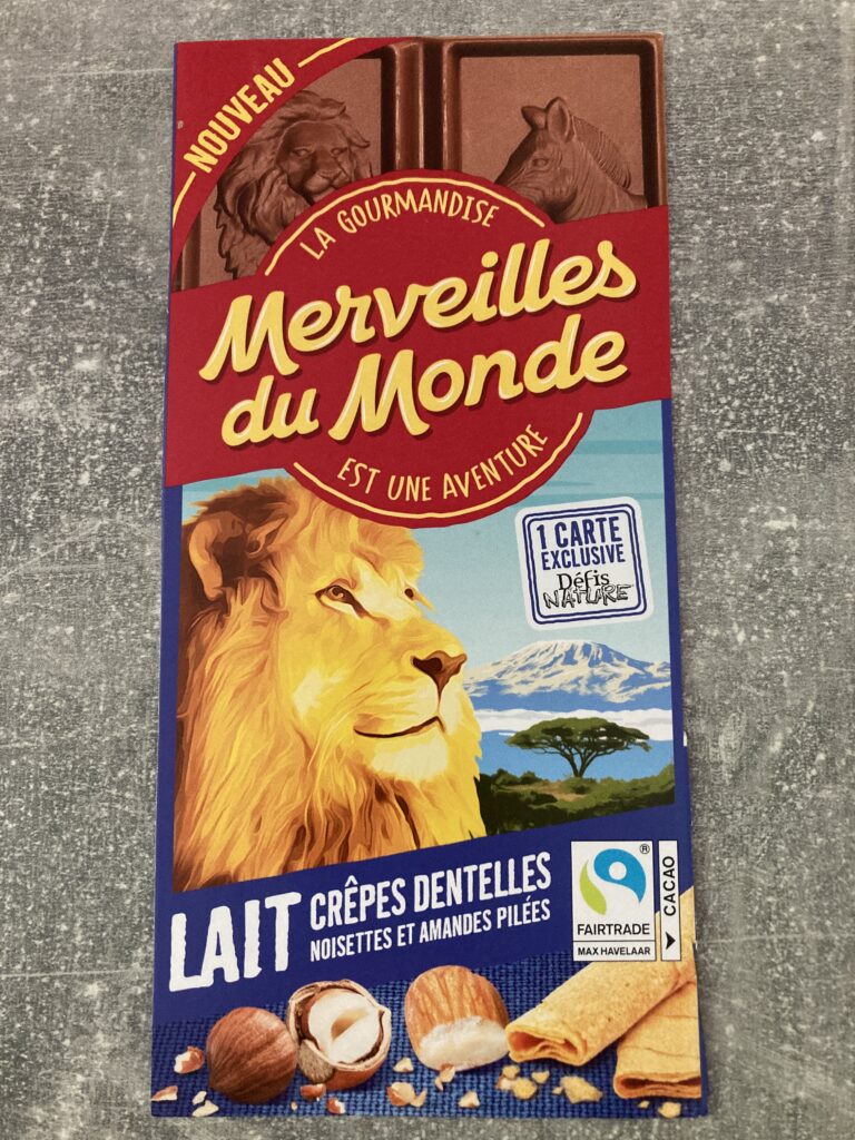 Dos de la carte