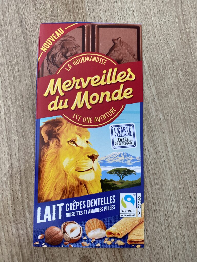 Dos de la carte