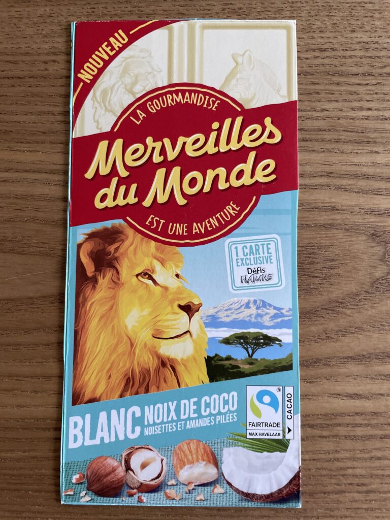 Dos de la carte