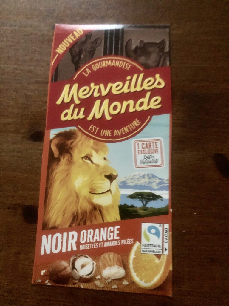 Dos de la carte