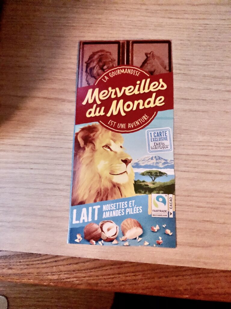 Dos de la carte