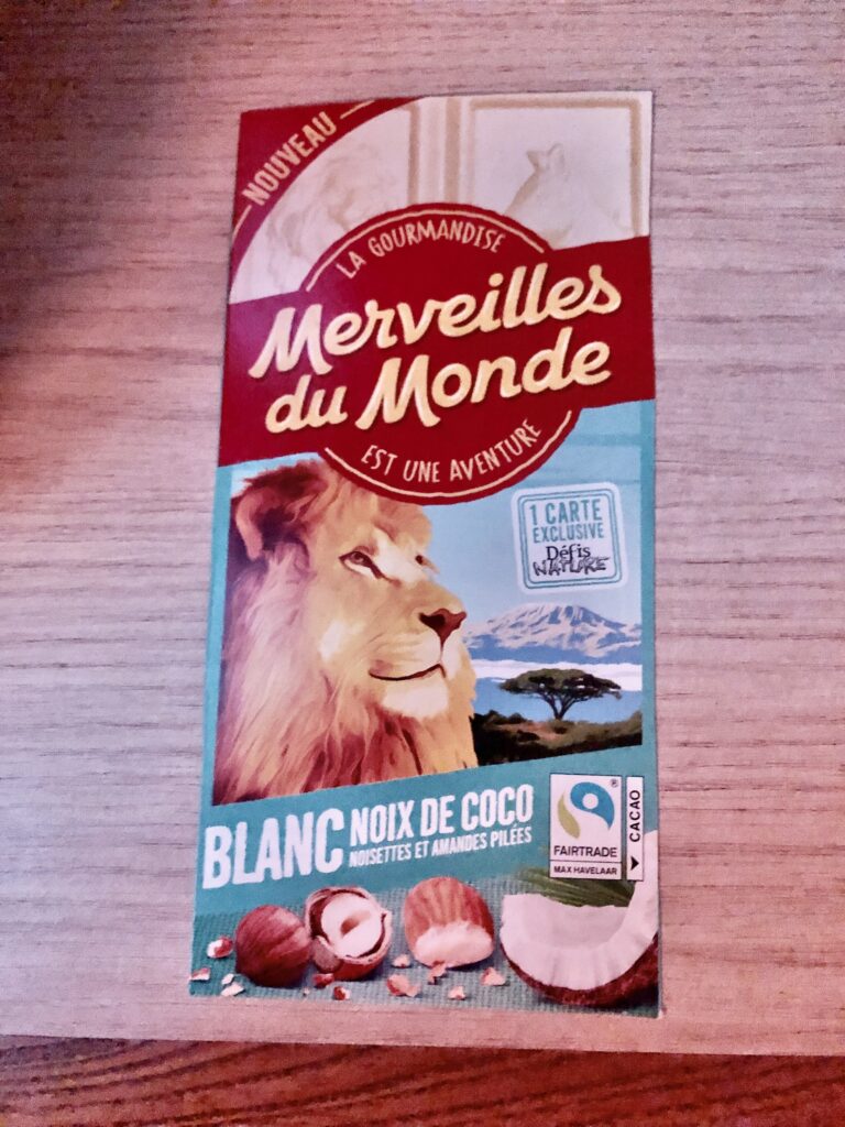 Dos de la carte