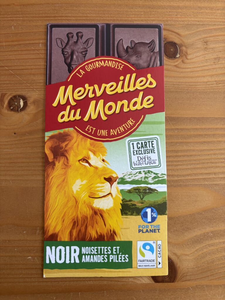 Dos de la carte