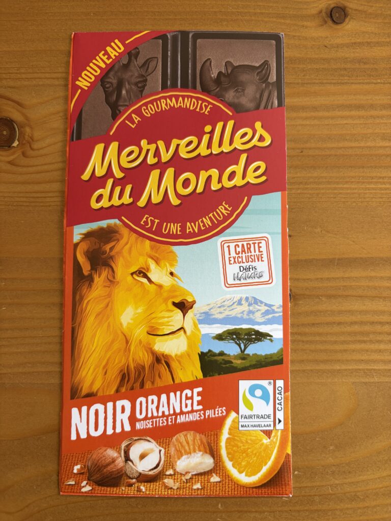 Dos de la carte