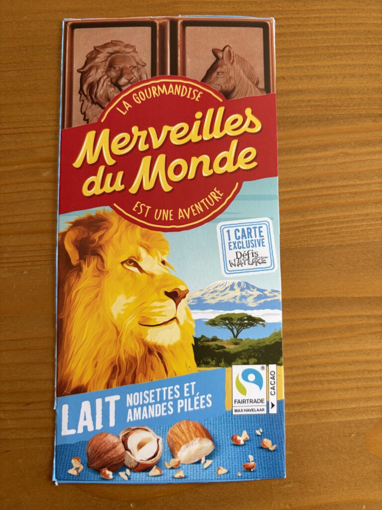 Dos de la carte