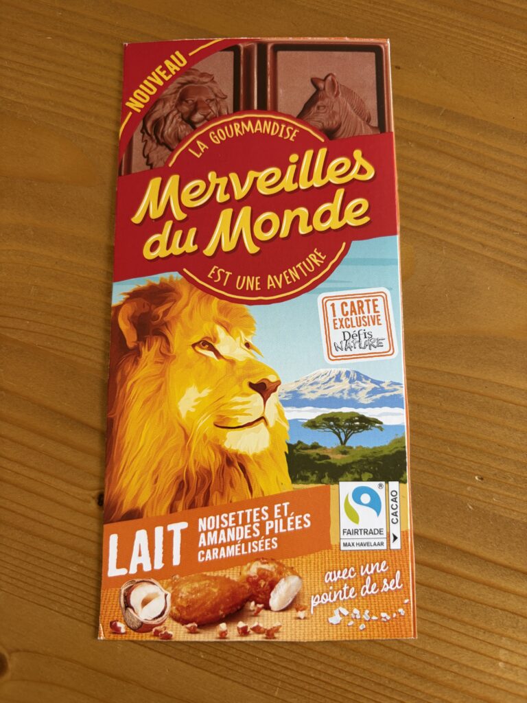 Dos de la carte
