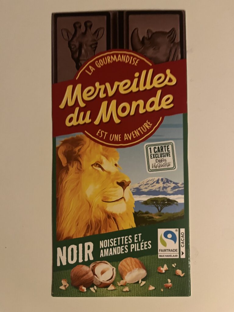 Dos de la carte