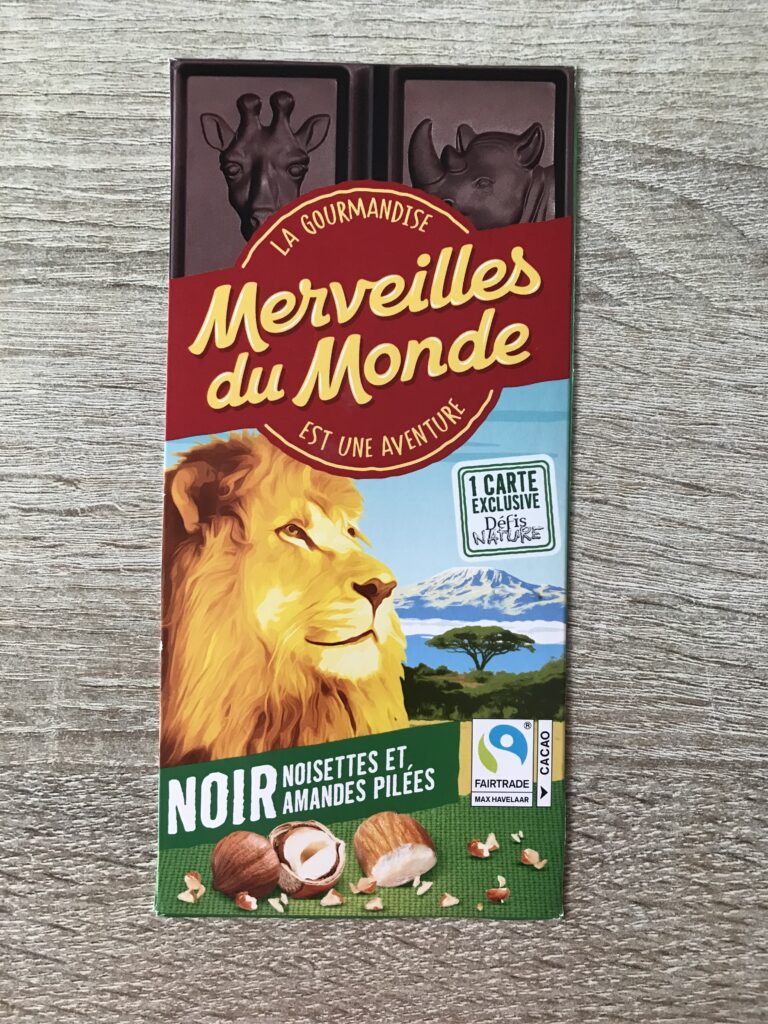 Dos de la carte