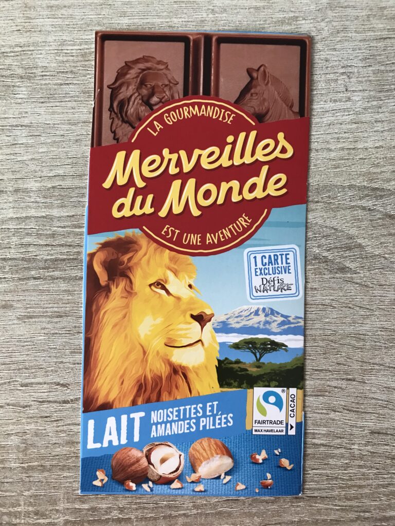 Dos de la carte