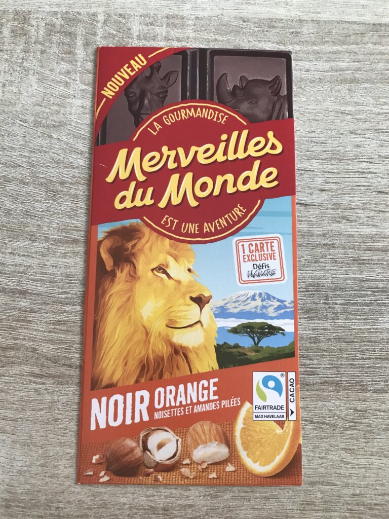 Dos de la carte