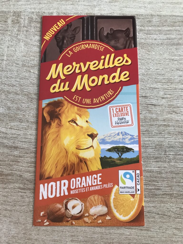 Dos de la carte