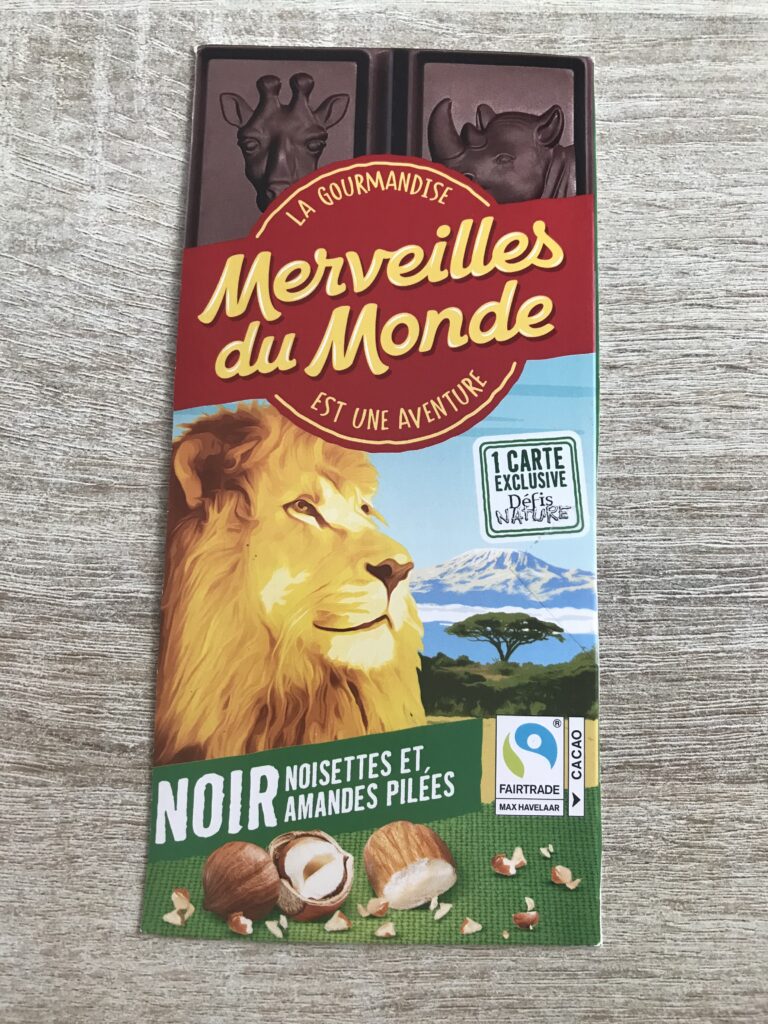 Dos de la carte