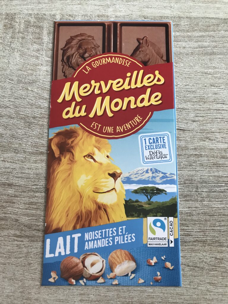 Dos de la carte