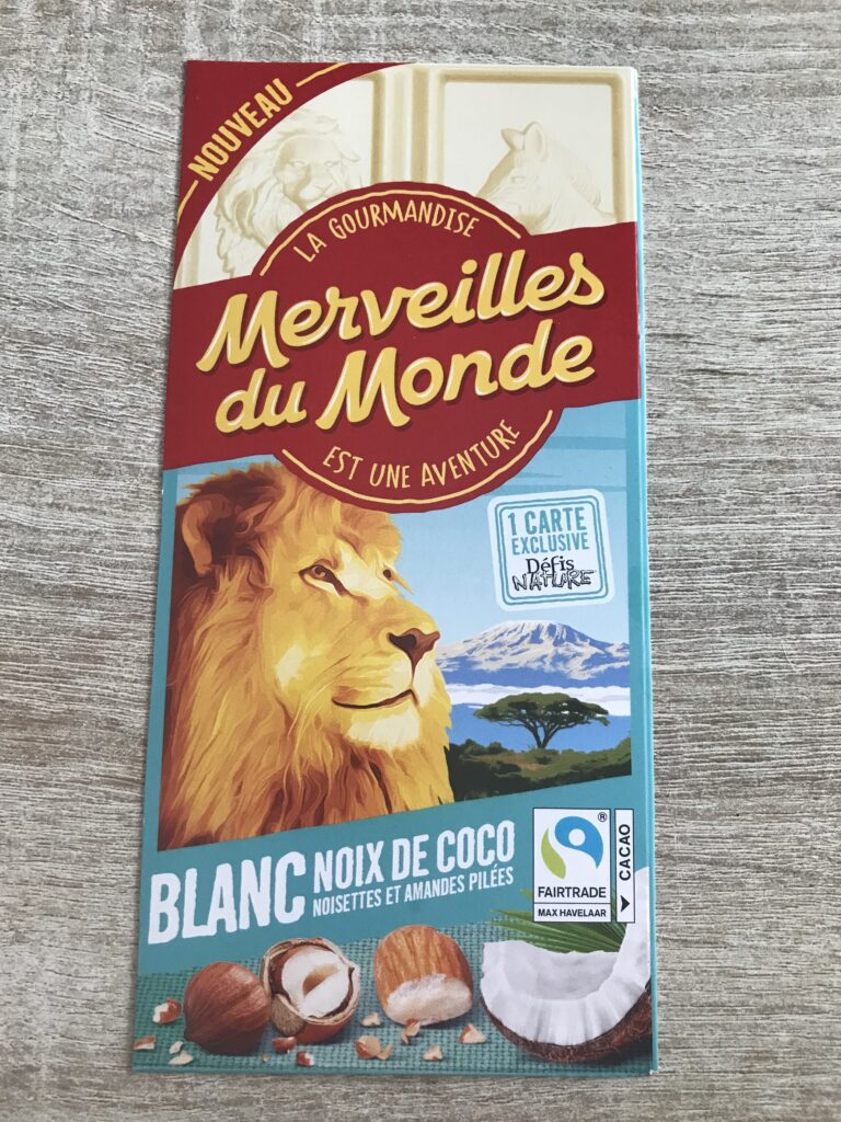 Dos de la carte