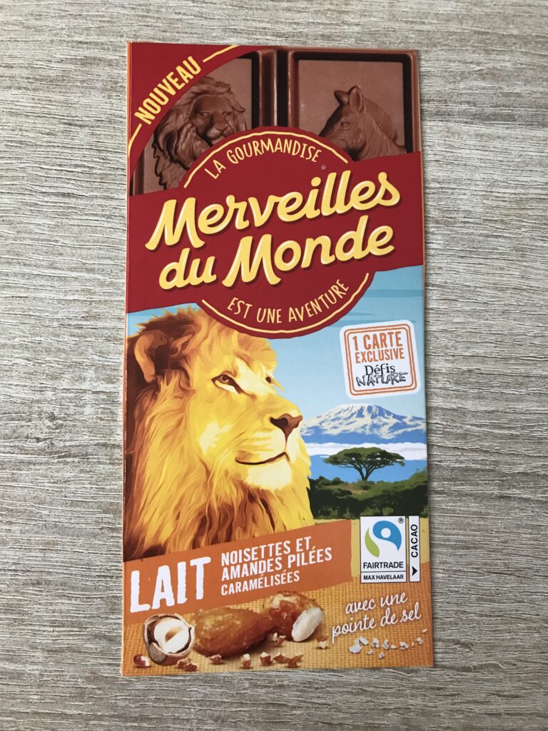 Dos de la carte