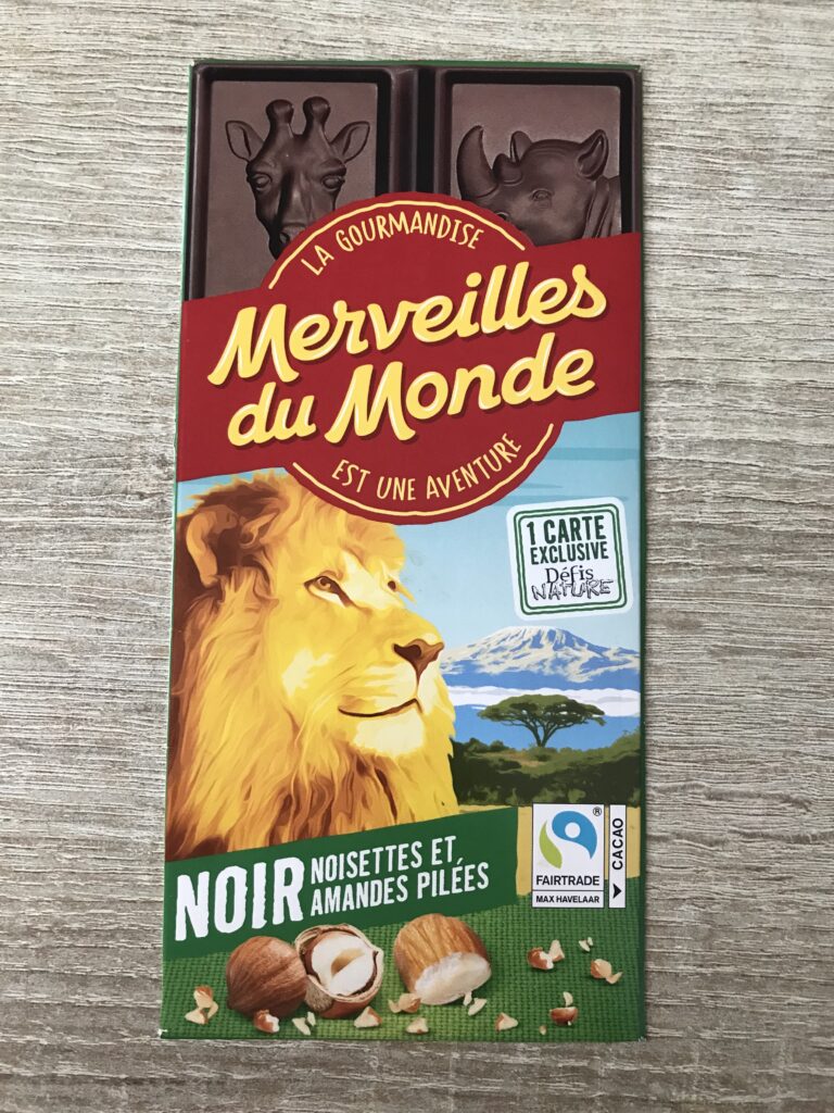 Dos de la carte