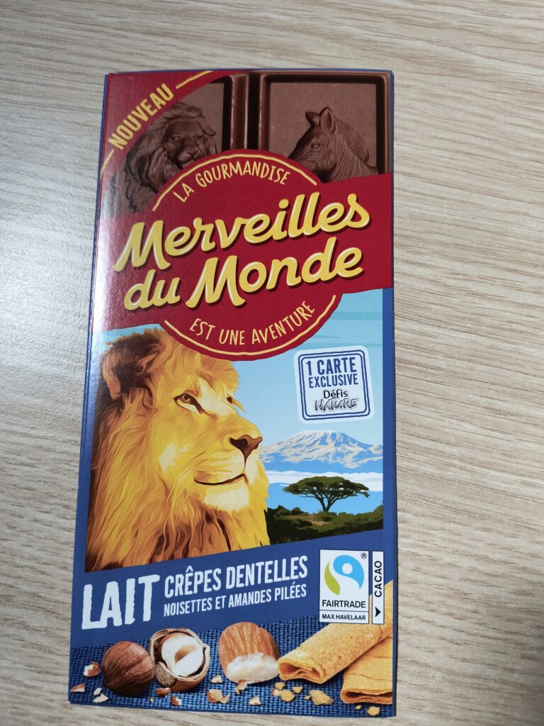 Dos de la carte