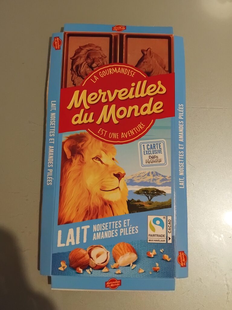 Dos de la carte