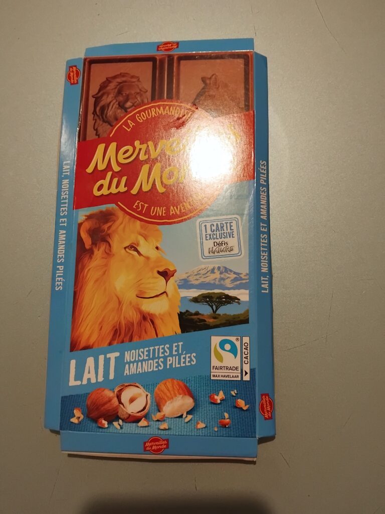 Dos de la carte