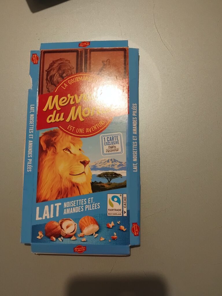 Dos de la carte
