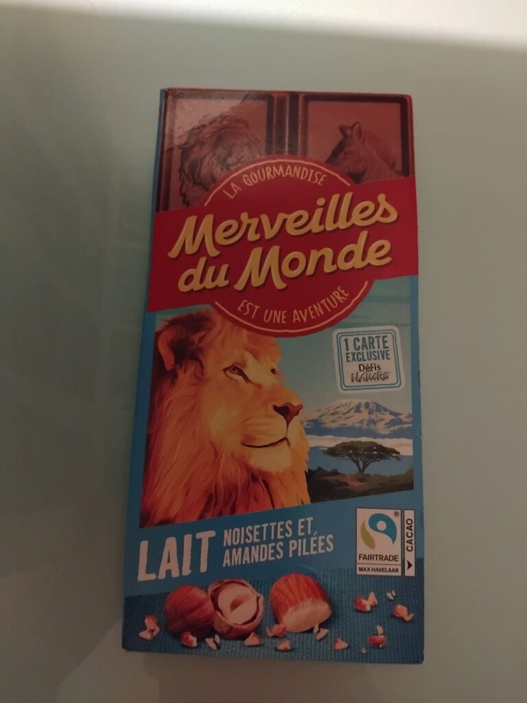 Dos de la carte