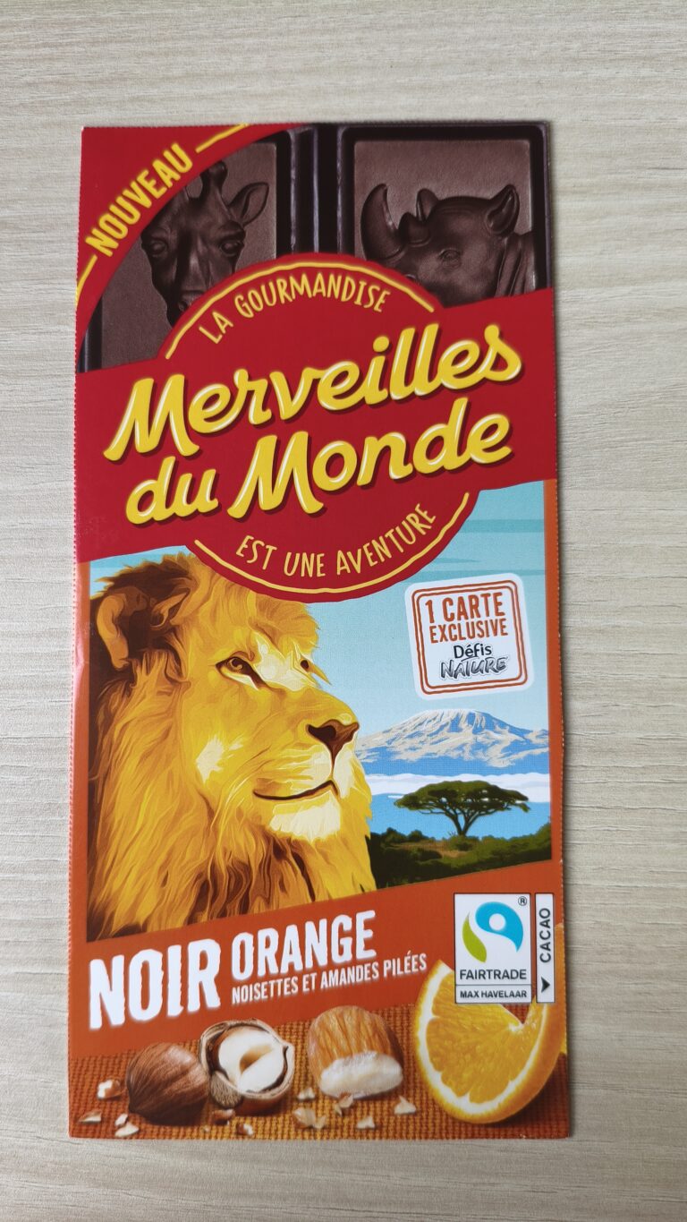 Dos de la carte