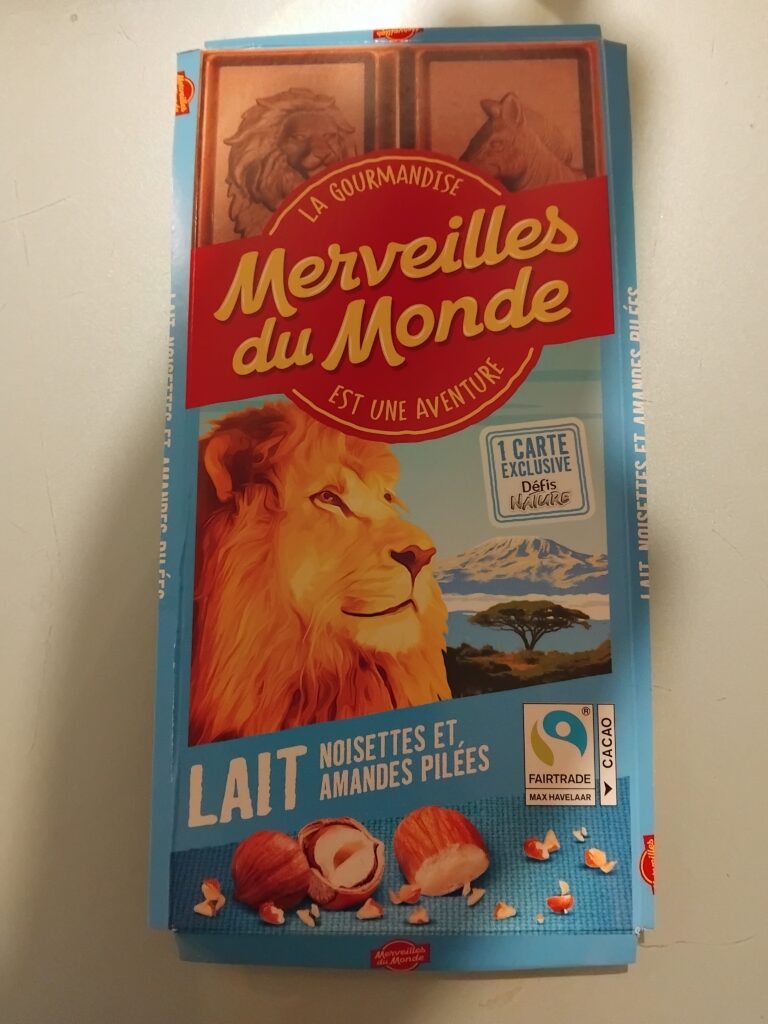 Dos de la carte
