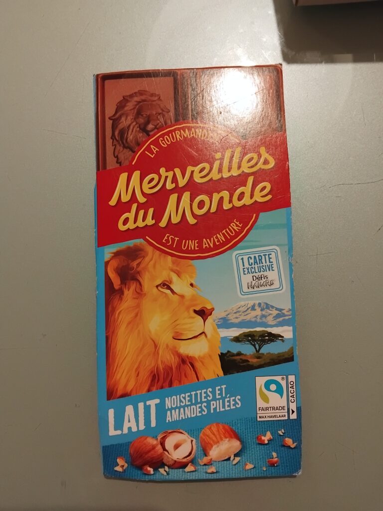 Dos de la carte