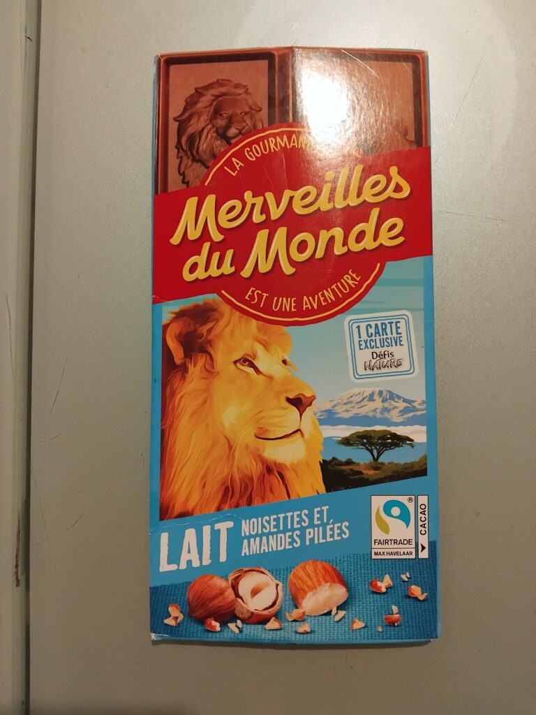 Dos de la carte