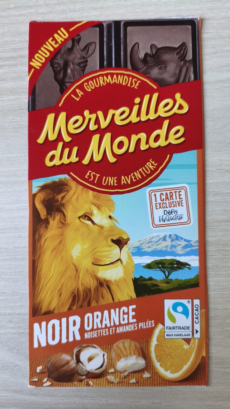 Dos de la carte