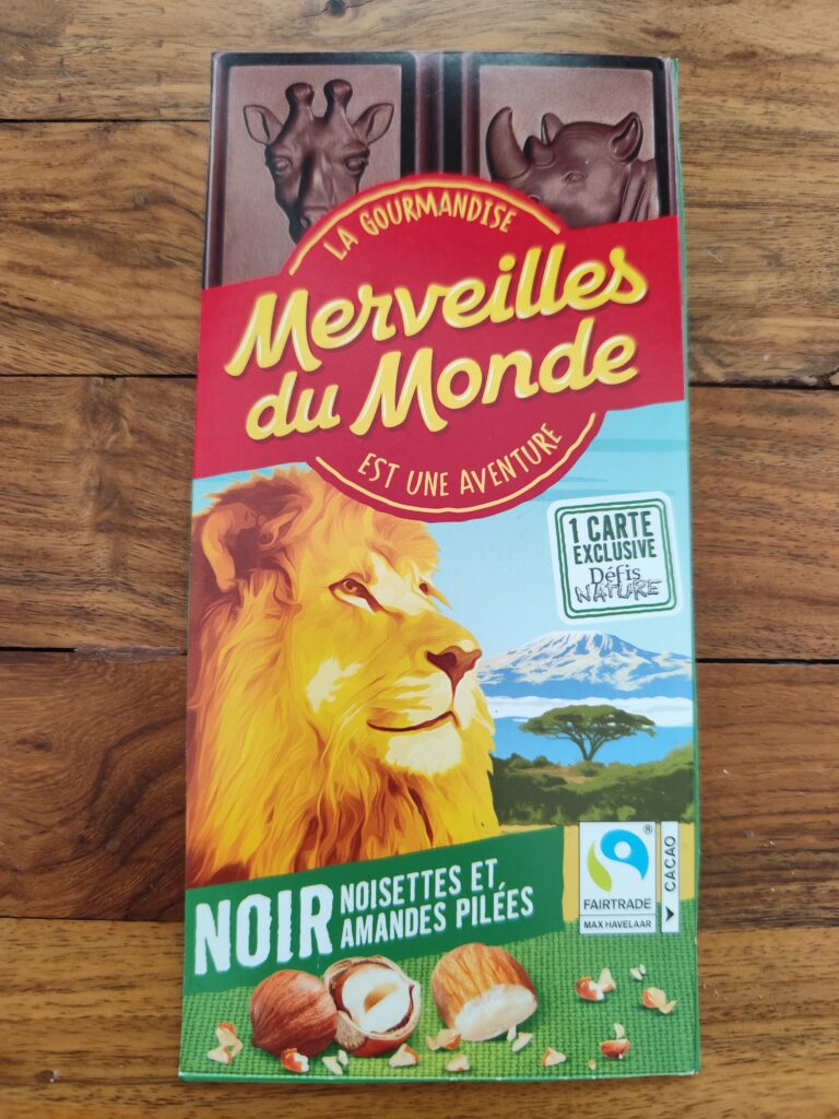 Dos de la carte