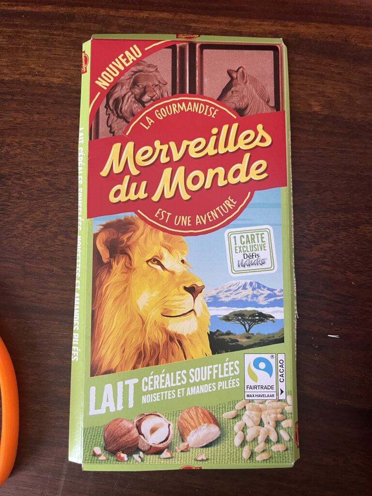 Dos de la carte