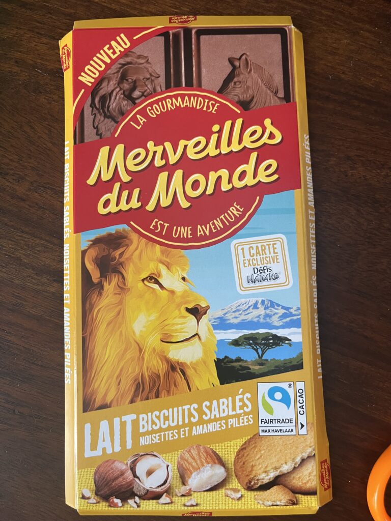 Dos de la carte