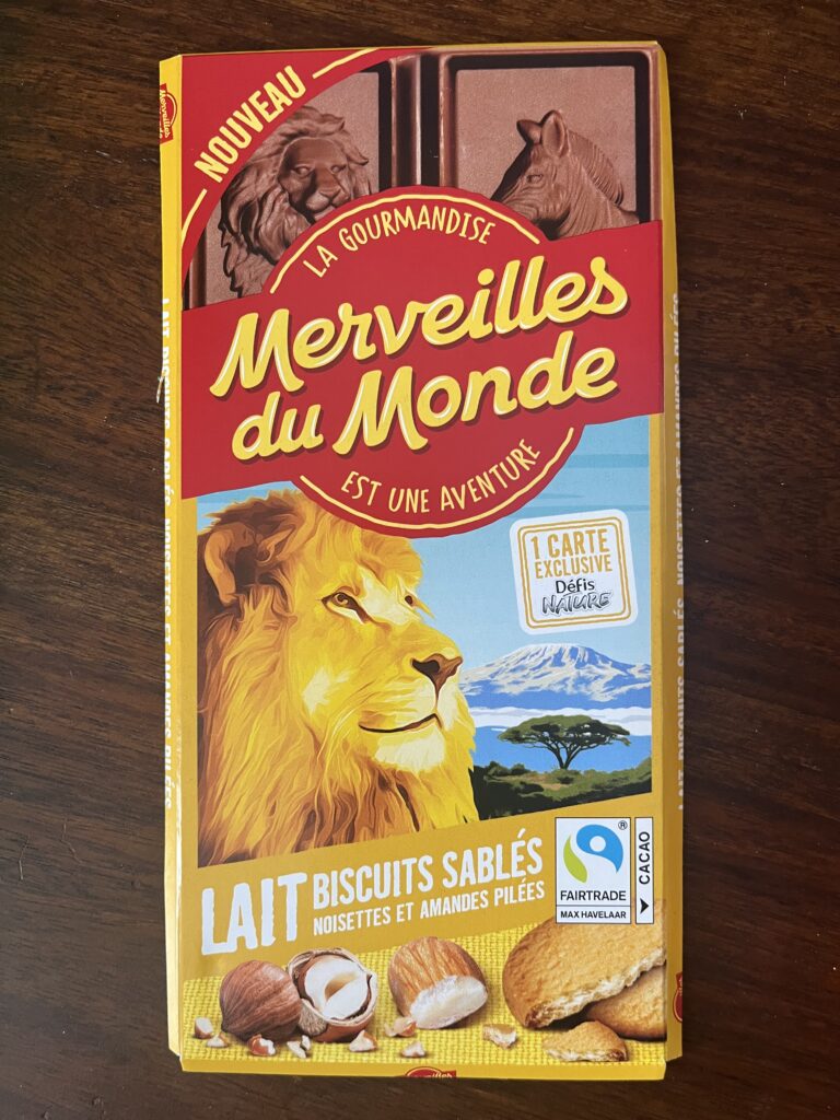 Dos de la carte