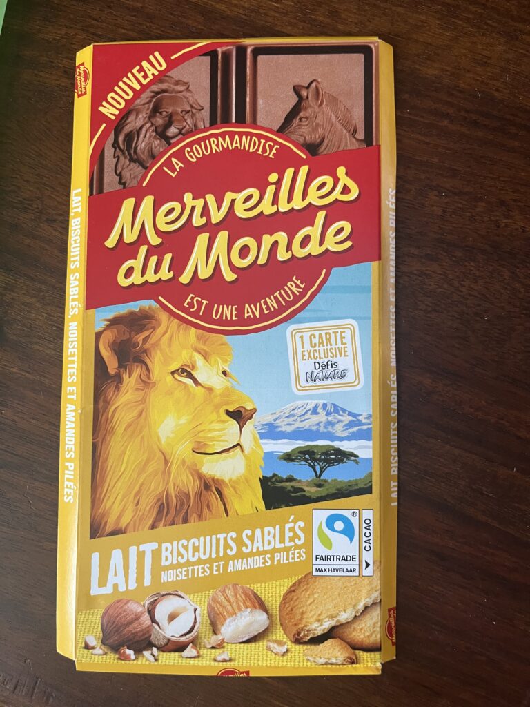 Dos de la carte