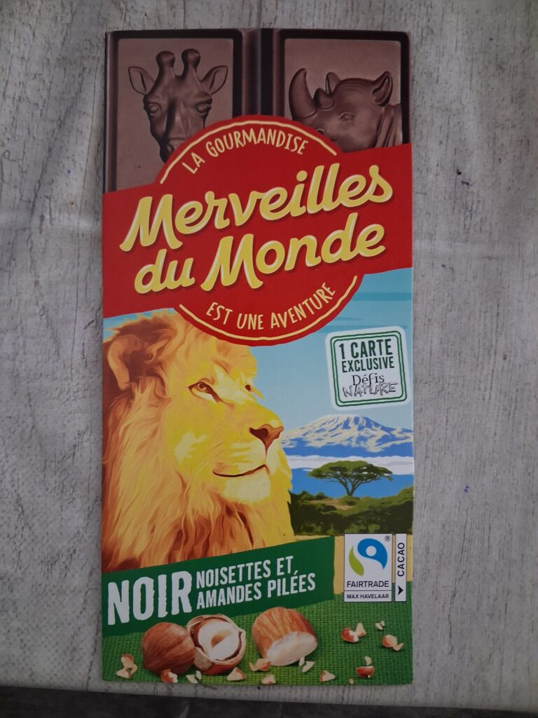 Dos de la carte