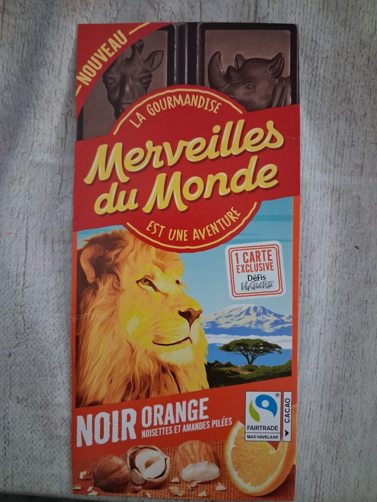 Dos de la carte
