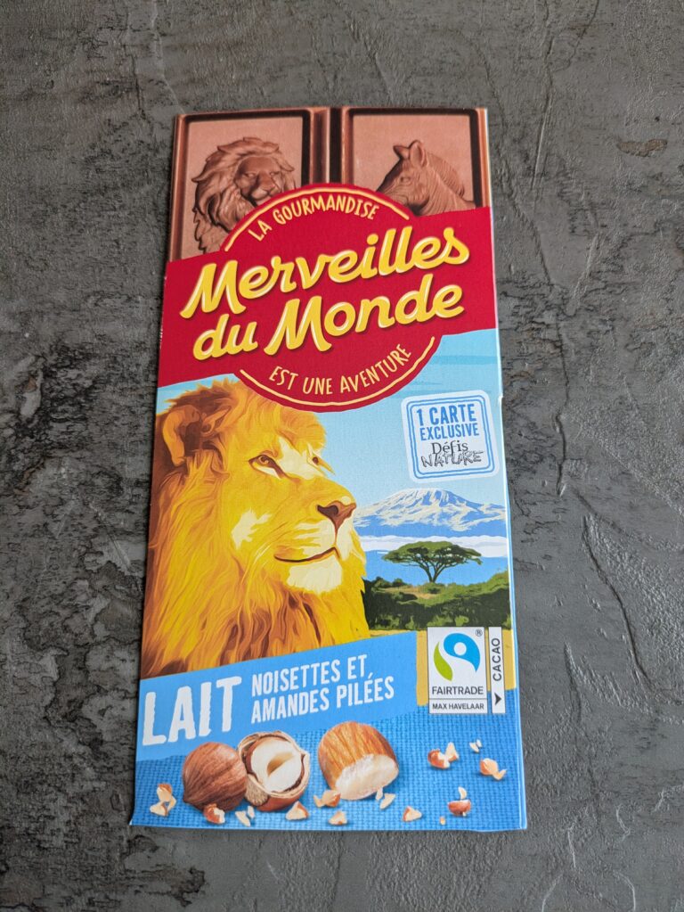 Dos de la carte