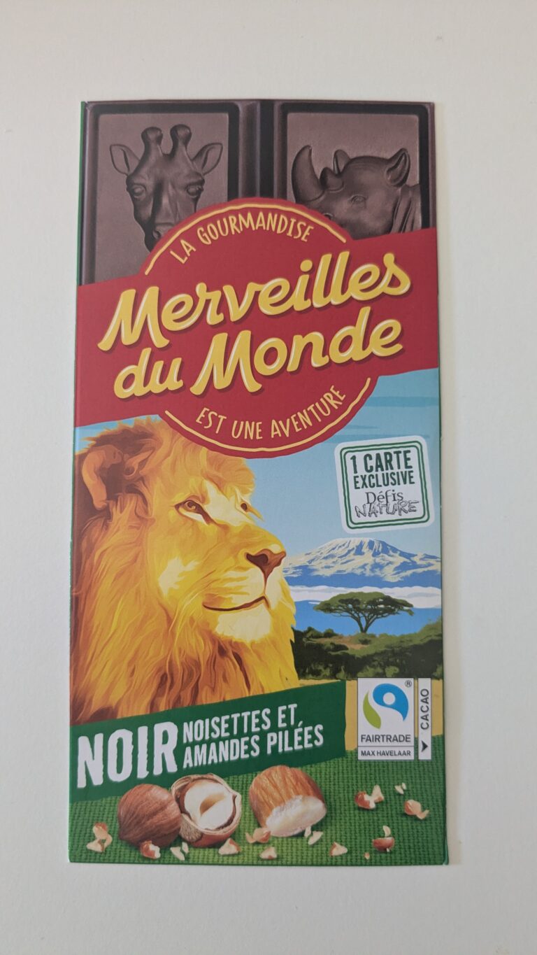 Dos de la carte
