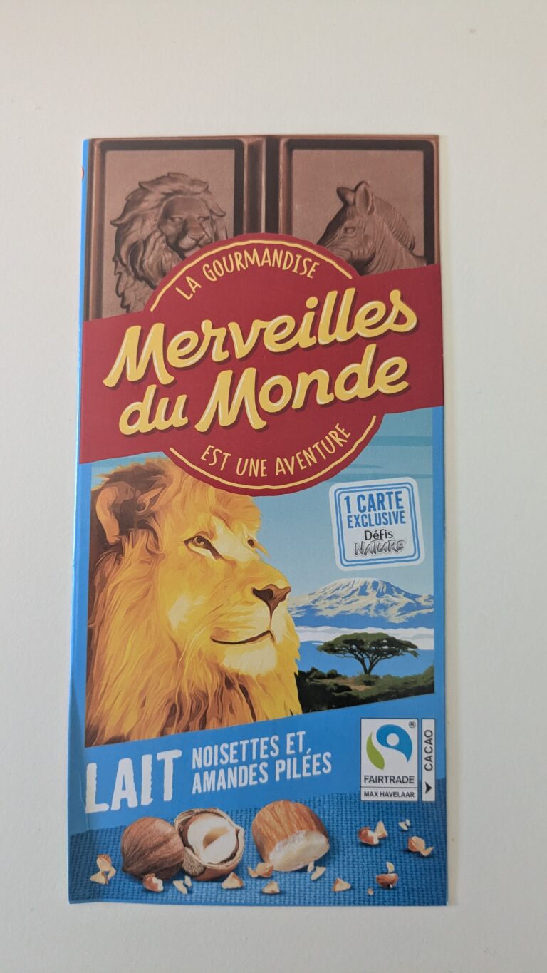 Dos de la carte