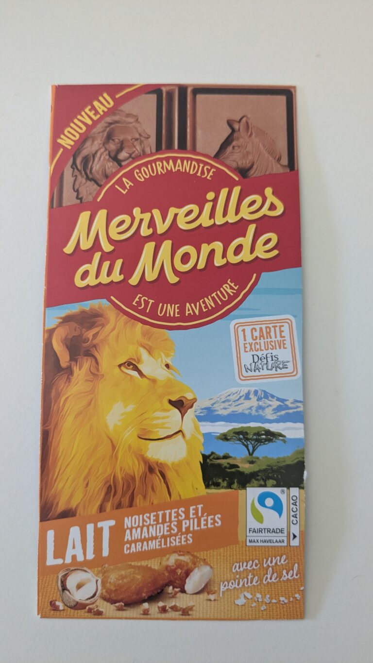 Dos de la carte