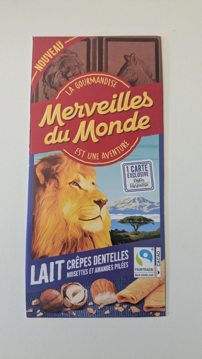 Dos de la carte